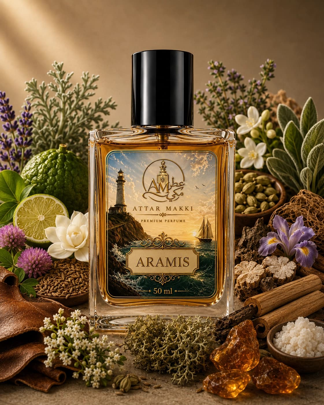 Aramis perfume bottle — Leather · Chypre — Attar Makki Karachi