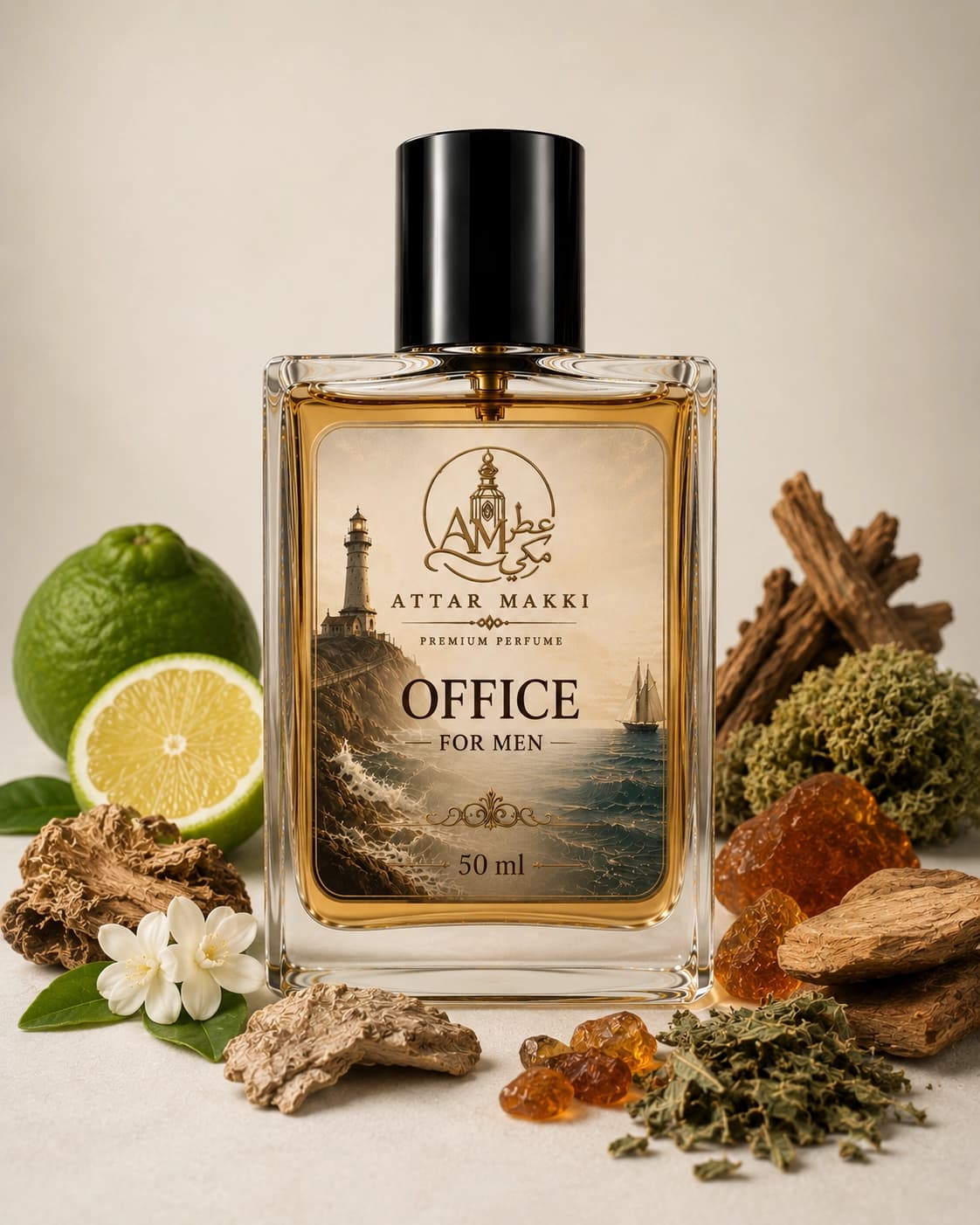 Office For Men perfume bottle — Woody · Aromatic — Attar Makki Karachi