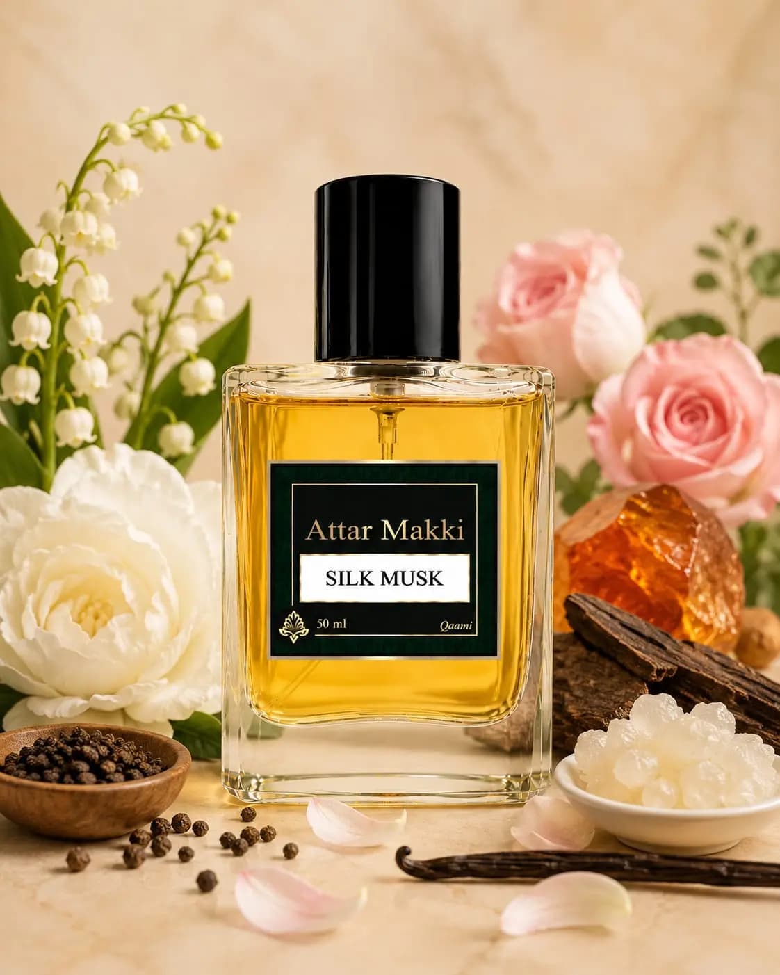 Silk Musk perfume bottle — Floral · Musk — Attar Makki Karachi